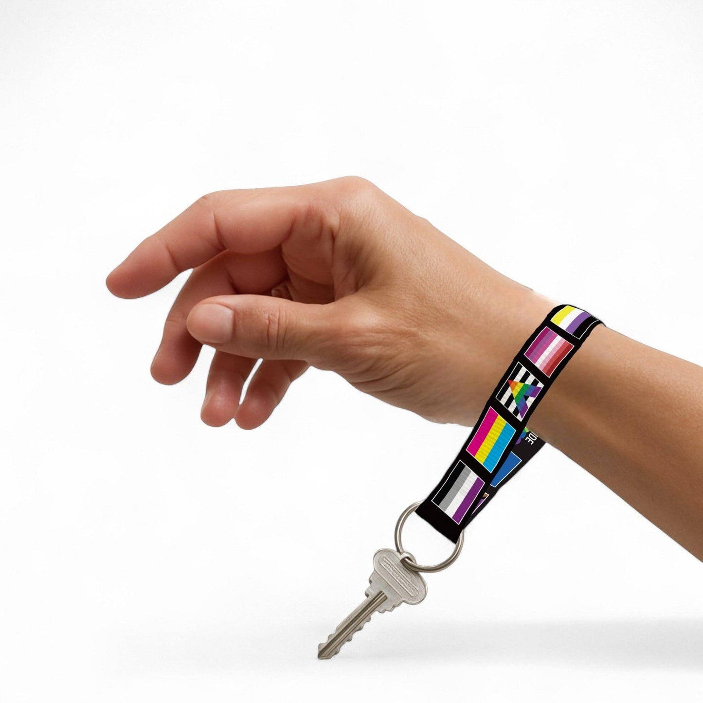 Multi Gay Pride Flag Lanyard Style Keychains