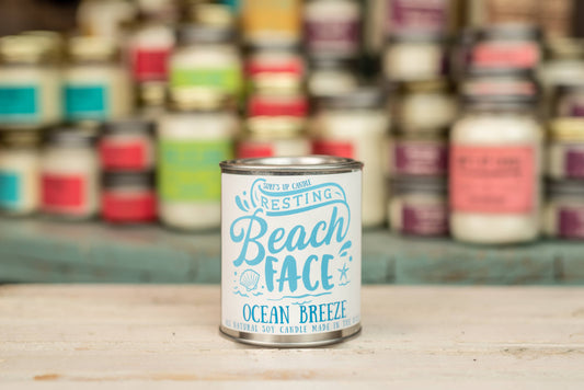 Resting Beach Face Ocean Breeze Candle