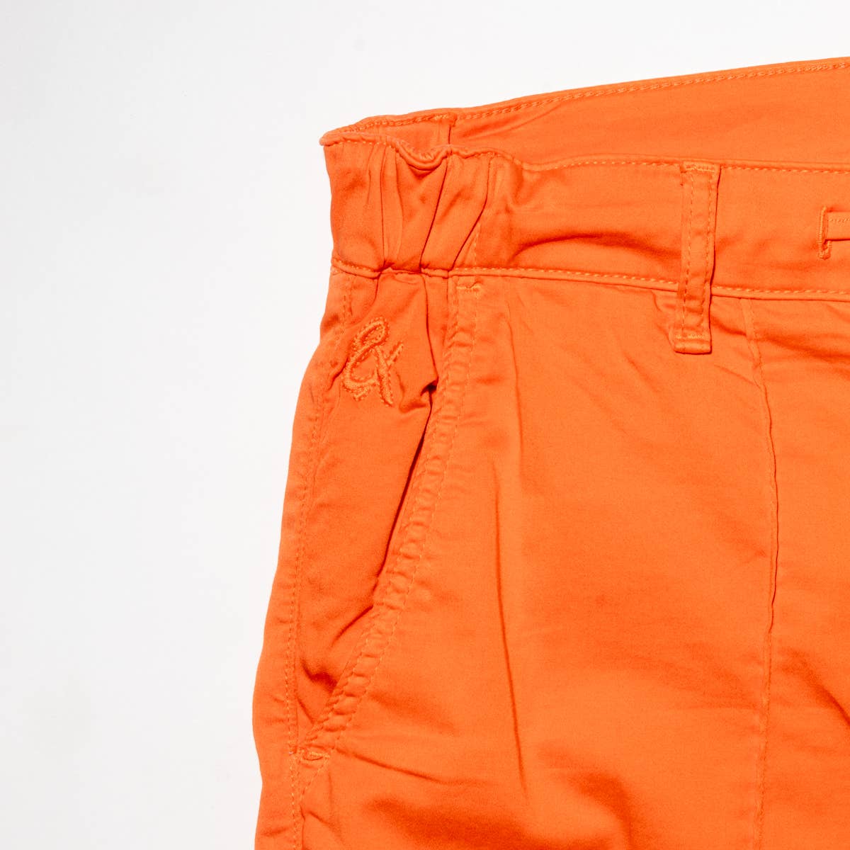 8x Orange Chino Shorts w/ Drawstring Waist