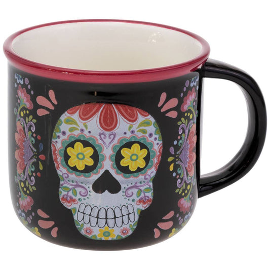 14 Oz. No Vida Cantina Ceramic Mug Day Of The Dead